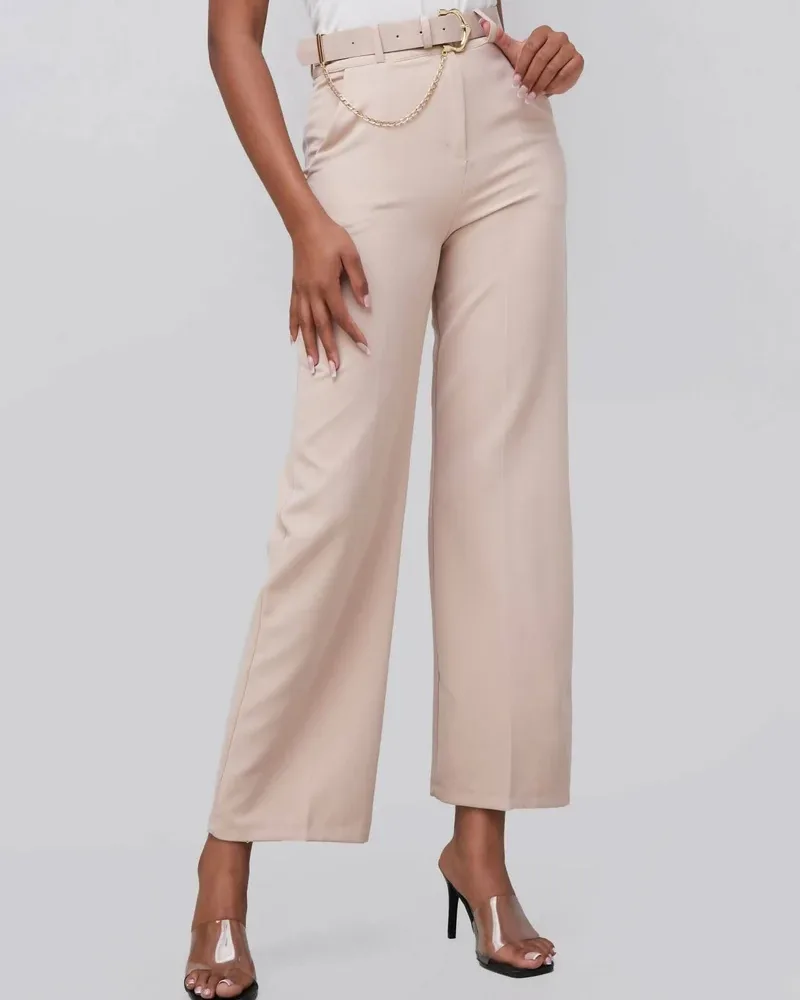Flared Trouser - Cream view 2