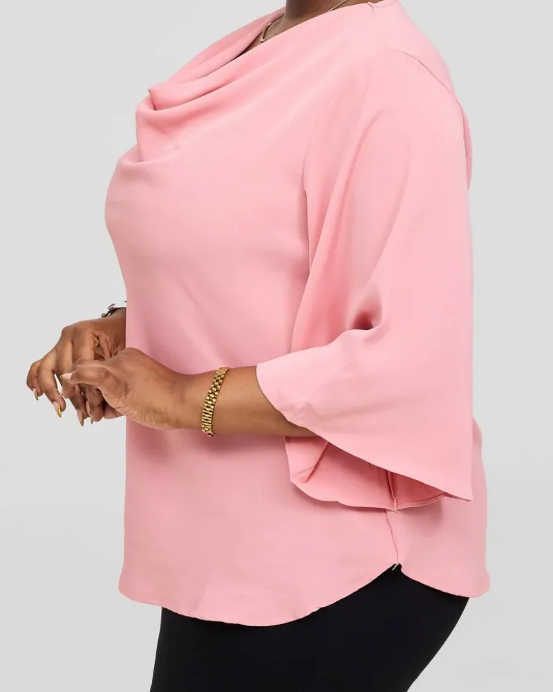 Flare Sleeve Top - Pink view 2